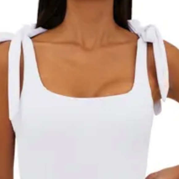 NWT Beach Riot ribbed White Swimsuit size large